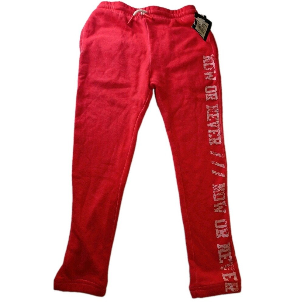 ART CLASS Girls Red JOGGERS XS (4/5) Pull-On Drawstring Elastic Waist (P0061B6)